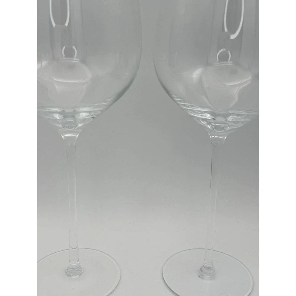 2 LSA International Red Wine Glasses Large Poland Handcrafted Mouth Blown 29 oz